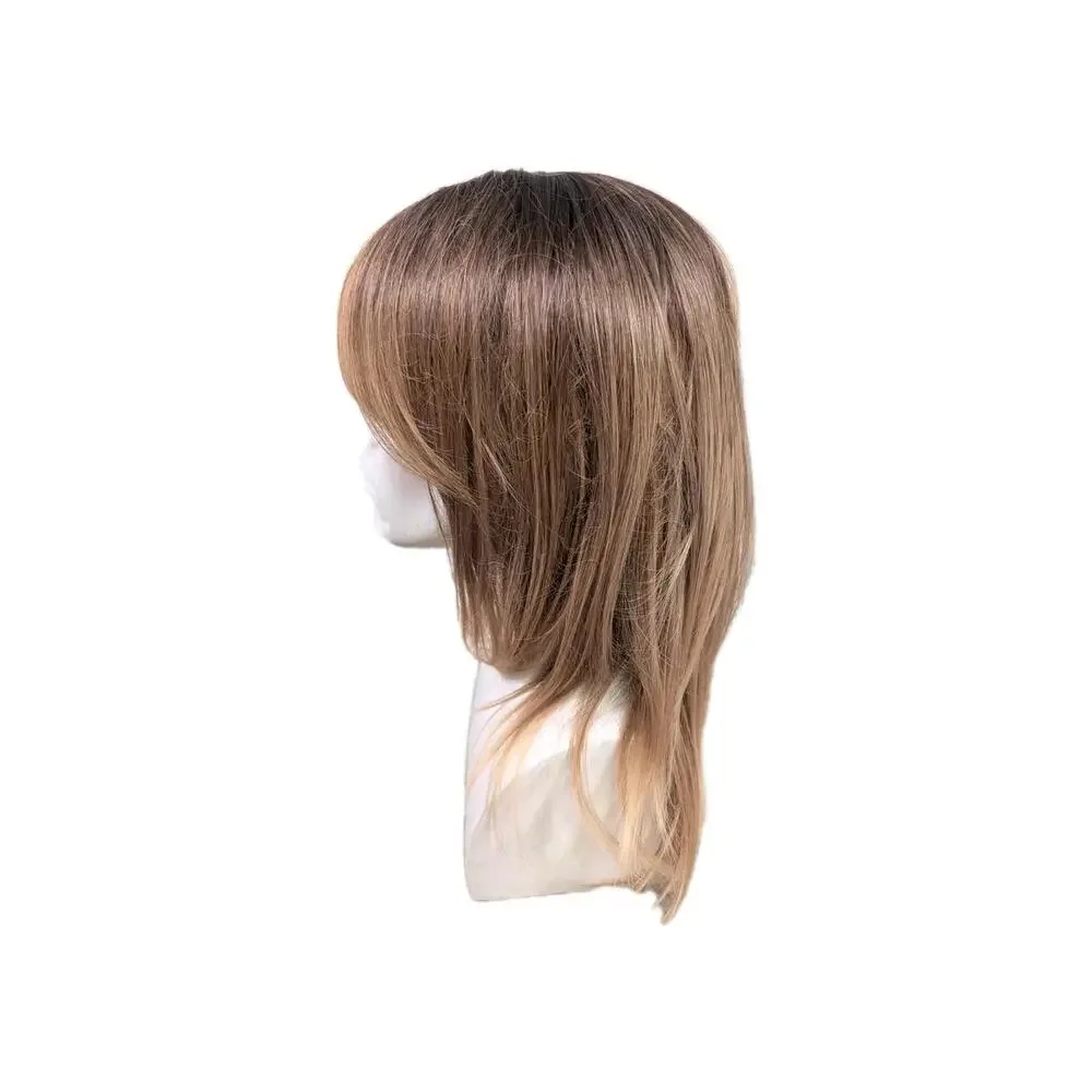 Unbranded Short Brown Blonde Ombre Synthetic Wig‎ Layered Hair